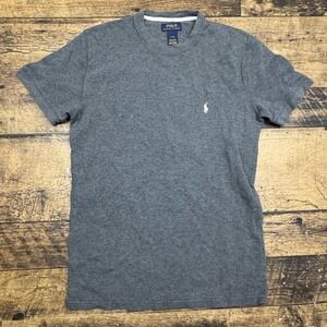 Polo Ralph Lauren Men's Gray Waffle Knit Long Sleeve Shirt Size Large